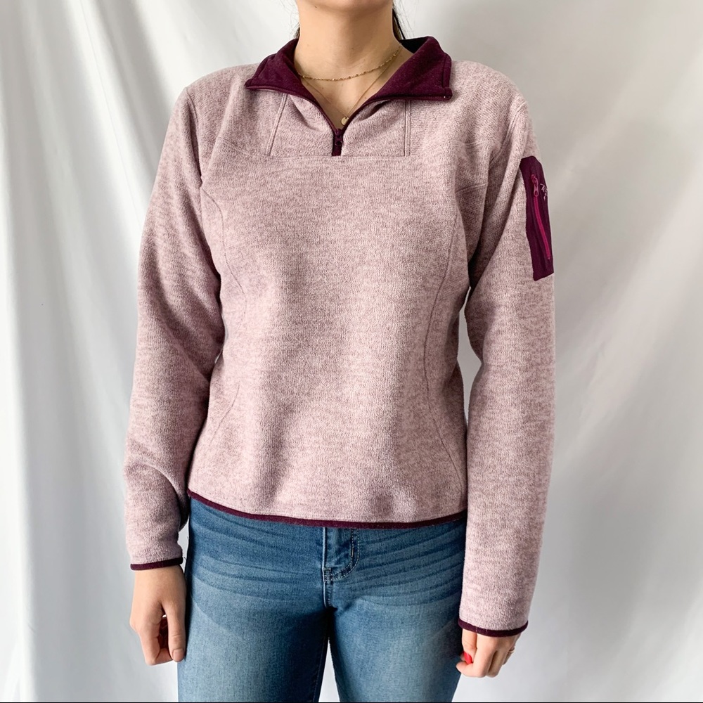 Arc’teryx Polartec 1/4 Zip Fleece Sweater Purple M
